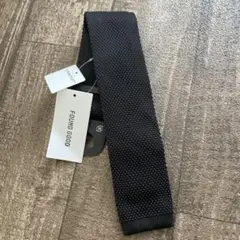 新品未使用　ニットタイ　ブラック