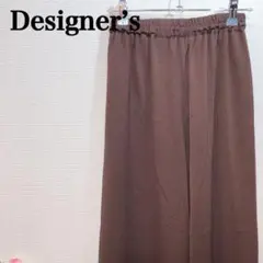 さらすべ滑らか ゆったりシルエット ウエストゴム パッラッツォパンツ スカーチョ