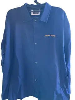 TILLMAN ネイビー 長袖　ワークシャツ　古着　紺色