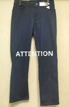 ATTENTION ストレートデニム ネイビー タグ付き