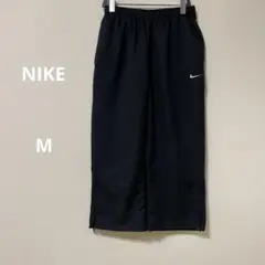 Nike FIT DRY ナイキ　ブラックレディースジャージパンツ　ロゴ刺繍　M