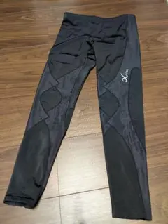 美品、CW-X、HXO509、スポーツロングタイツ、メンズMBサイズ、ブラック
