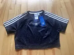 【新品】adidas クロップドTシャツ ブラック
