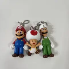 【タイムセール】マリオ・ルイージ・キノコ キーホルダーセット