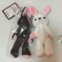 うさめいとぬいぐるみマスコットブラックラビット ホワイトラビット
