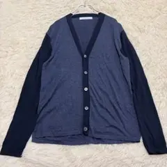 m1158 美品✨グリーンレーベルリラクシング シルク55% 長袖カーディガン