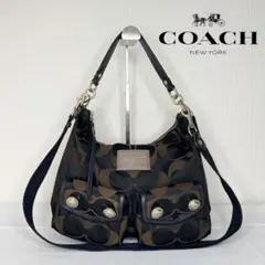 602　COACH　コーチ　シグネチャー　ショルダーバッグ　2Way