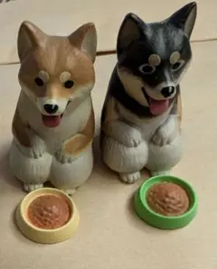 ガチャガチャ まてぼうけ犬 赤柴 黒柴 2種