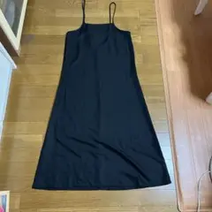 黒 キャミソール ロングワンピース