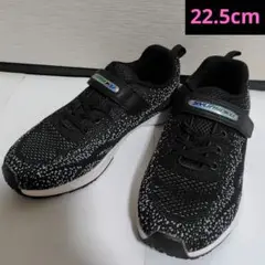 瞬足 【22.5cm 】スニーカー ブラック 女の子