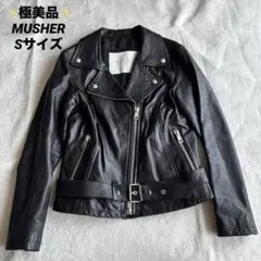 MUSHERマーシャー ダブルライダース レザージャケット/エンメッティ MUSHERマーシャー ダブルライダース レザージャケット/エンメッティ