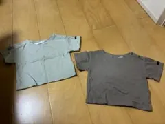 フタフタ　Tシャツ　2枚　70 グリーン　ブラウン