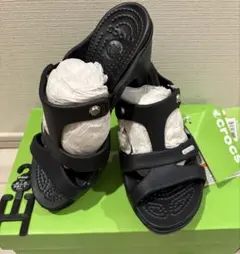 ◆新品◆クロックス crocs サイプラス W7 ブラック 廃盤 黒
