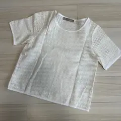 ユナイテッドアローズ　メッシュシャツ 半袖 ホワイト