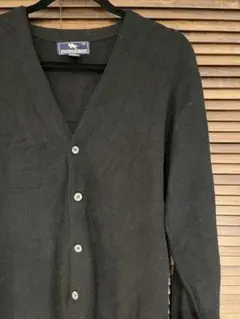 90s STEAPLECHASE ブラック アクリルカーディガン XL USA製
