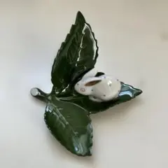 ヘレンド　Herend うさぎ　置き物　ファンシースタンド　カード立て③