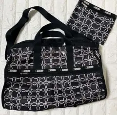 LeSportsac レスポートサック 2way 大容量 鍵付き ボストンバッグ