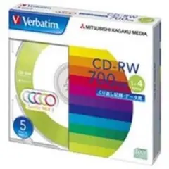 Verbatim CD-RW 700MB 4枚入り