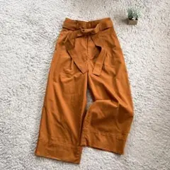【INED】ワイドパンツ タック入り ウエスト紐付き ゆったり カジュアル
