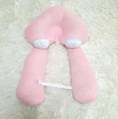 【美品】寝返り防止クッション(ピンク×ホワイト)