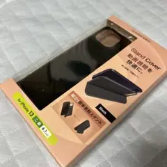エレコム　iPhone13 ケース　スタンド付き　ブラック