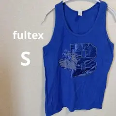 fultex ビーズ装飾 タンクトップ S 青