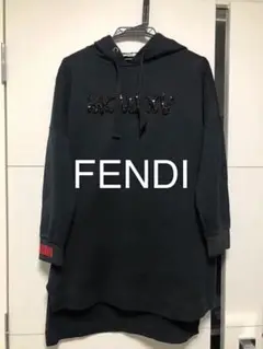 FENDI フェンディ パーカー トレーナー 黒 S 36号
