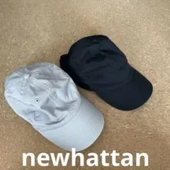 newhattan キャップ　2個　セット　黒　グレー