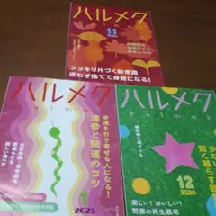 ハルメク 11月、12月 2024、2025/1月号の3冊セット