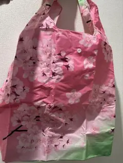 素敵な桜の花柄エコバッグ（厚手）