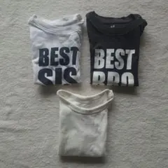 H&M オーガニックコットン Tシャツ 2枚セット 74/80　6-12M
