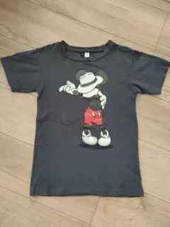 【こども:M】ミッキーマウス×マイケルジャクソン Tシャツ グレー