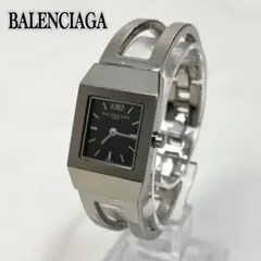 【稼働】 BALENCIAGA 2143 スクエア アナログ 腕時計 シルバー
