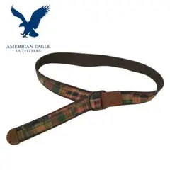 【AMERICAN EAGLE】パッチワークダブルリングベルト