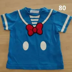 東京ディズニーリゾート ドナルドなりきりTシャツ 80