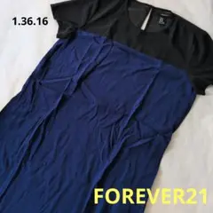【FOREVER21】Мサイズ　ネイビー、黒　シアーワンピース