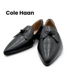 【未使用】Cole Haan ビオラ スキマー レザー ブラック 23cm
