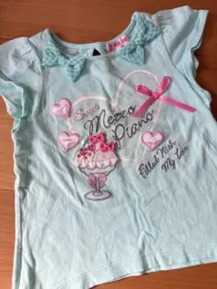 メゾピアノ 90 半袖Tシャツ エメラルド