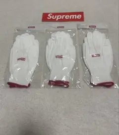 非売品 supreme ノベルティー 軍手 3個セット
