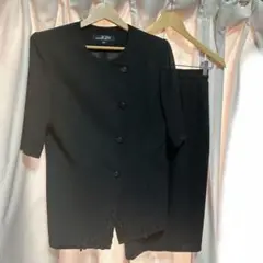 tokyo IGIN レディーススーツ 冠婚葬祭 黒 フォーマルスーツ 礼服