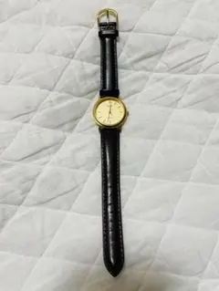 【超美品】CASIO クォーツ腕時計 ゴールド/ブラック MTP-1095