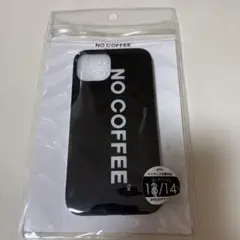 NO COFFEE iPhoneケース ブラック 13/14