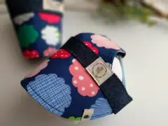 【モニター価格】カラフル雲の帽子　小サイズ　犬の帽子　サンバイザー　犬用帽子