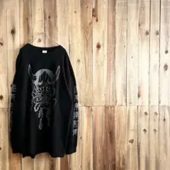 BIZEN HANNYA BLACK×REFLECTOR ロンT XXLサイズ