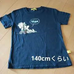 キッズ　SNOOPY ネイビー Tシャツ 　140cmくらい