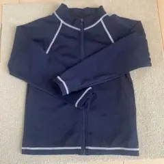 ネイビー ラッシュガード ジッパー付き