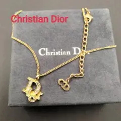 クリスチャンディオール ラインストーン Diorロゴ アクセサリー ゴールド