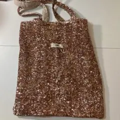 uhr トートバッグ Uhr スパンコールトートバッグピンク