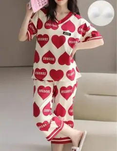 ハート柄 パジャマセット