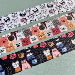 ねこいっぱいリボンＡ15m
